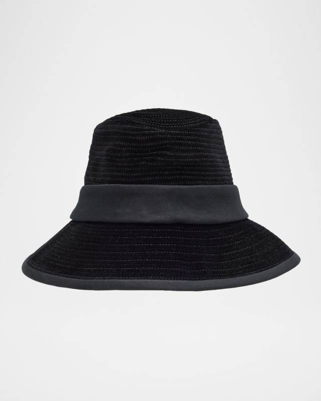 VLogo Signature Cotton Fedora Hat